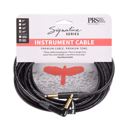 PRS Signature Instrument Cable, Straight/Angle - 25ft