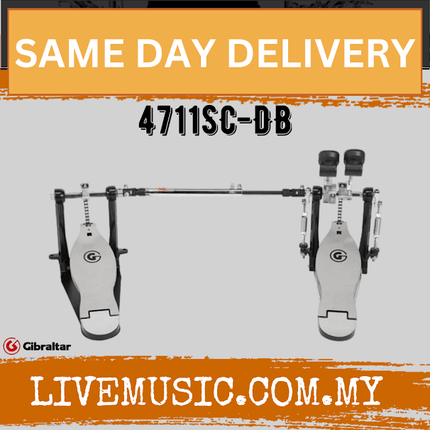 Gibraltar 4711SC-DB Chain Drive Double Bass Drum Pedal (4711SC DB/4711SCDB)