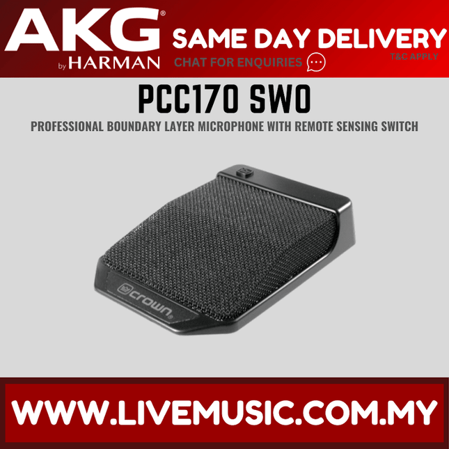 AKG PCC170 SWO Professional boundary layer microphone (PCC170SWO PCC170-SWO)