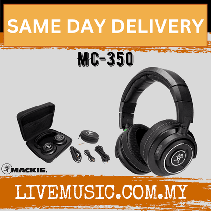 Mackie MC-350 Professional Closed-back Headphones (MC350/ MC 350)