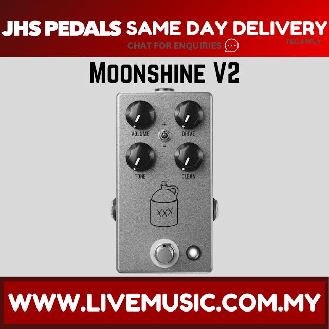 JHS Moonshine V2 Overdrive Guitar Effects Pedal