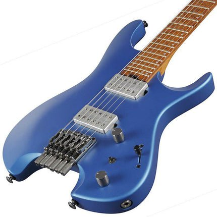 Ibanez Q52-LBM Q Series Headless 6-String Electric Guitar, Roasted Maple Fretboard - Laser Blue Matte ( Q52 / Q52LBM )