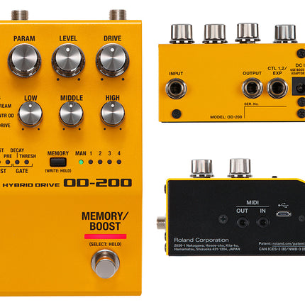 Boss OD-200 Hybrid Drive Effect Pedal (OD200)