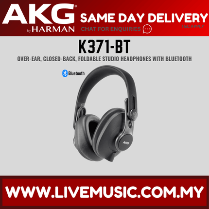 AKG K371 BT First-class Closed-back Bluetooth Headphones (K371BT/K371-BT)