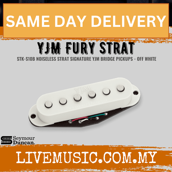 Seymour Duncan STK-S10B YJM Fury Strat Bridge Pickup, Off White (STKS10B/STK S10)