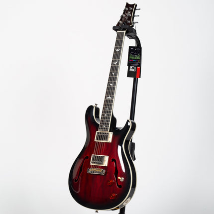 PRS SE Hollowbody Standard Electric Guitar with Case - Fire Red Burst