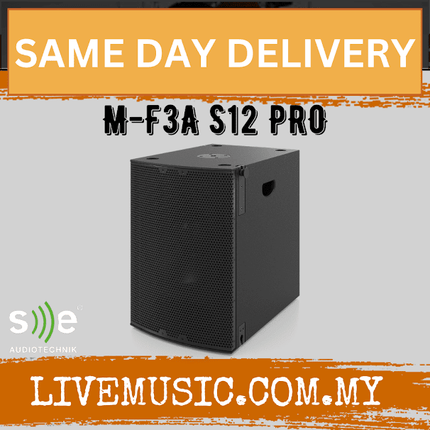SE Audiotechnik M-F3A S12 PRO Active Subwoofer With DSP - Black (S12PRO S12-PRO)