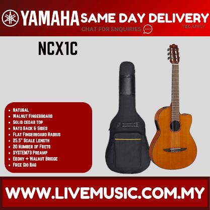 Yamaha NCX1C Acoustic/Electric Nylon String with Cedar Top ( NCX-1C )