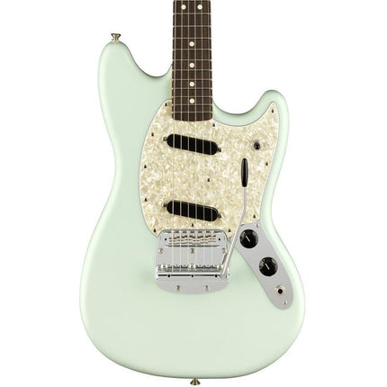Fender American Performer Mustang Electric Guitar, Rosewood Fretboard with Bag - Satin Sonic Blue