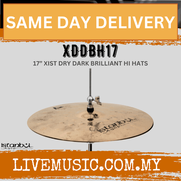 Istanbul Agop XDDBH17 17" Xist Dry Dark Brilliant Crash Cymbal (XDDBH 17/XDDBH-17)