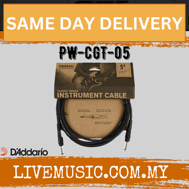 D'Addario Planet Waves PW-CGT-05 Cable/Guitar Cable (PWCGT05/DAddario)