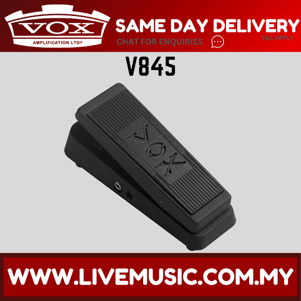 Vox V845 - Classic Wah Guitar Effects Pedal (V-845/V846/V847/V860)