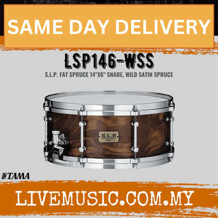 Tama LSP146 S.L.P. Fat Spruce Snare Drum - 6inch x 14inch