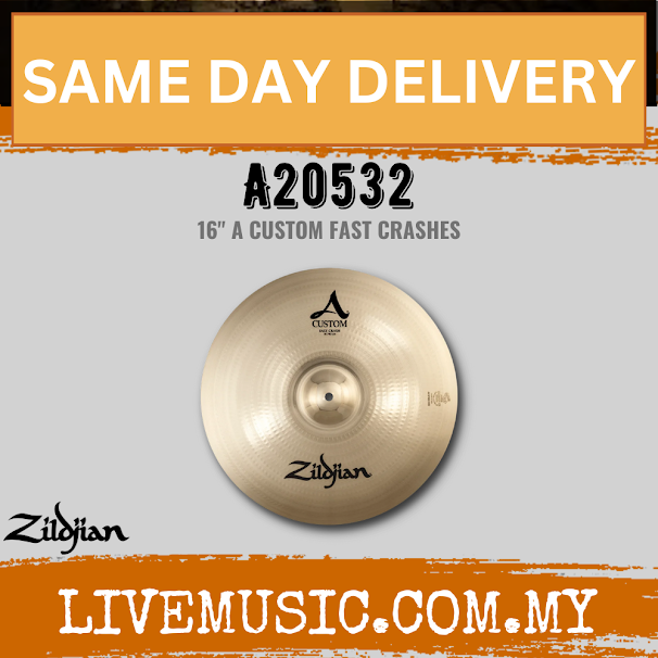Zildjian 16" A Series Custom Fast Crash Cymbal (A20532)