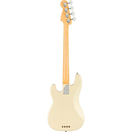 Fender American Professional II Precision Bass Electric Guitar, Maple Fretboard - Olympic White