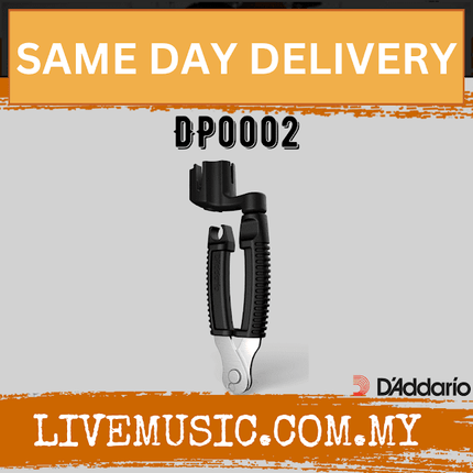 D'Addario DP0002 Planet Waves Pro Winder - Winder and Cutter For Guitar String - Black (DAddario)
