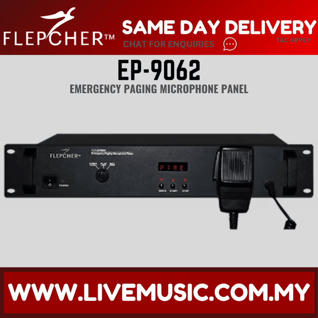 Flepcher EP-9062 Emergency Paging Microphone Panel ( EP9062 / EP 9062 )