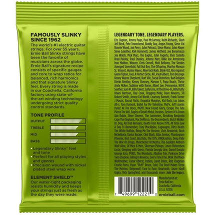 Ernie Ball 2221 Electric Guitar Strings Regular Slinky Nickel Wound (10-46/EB2221)