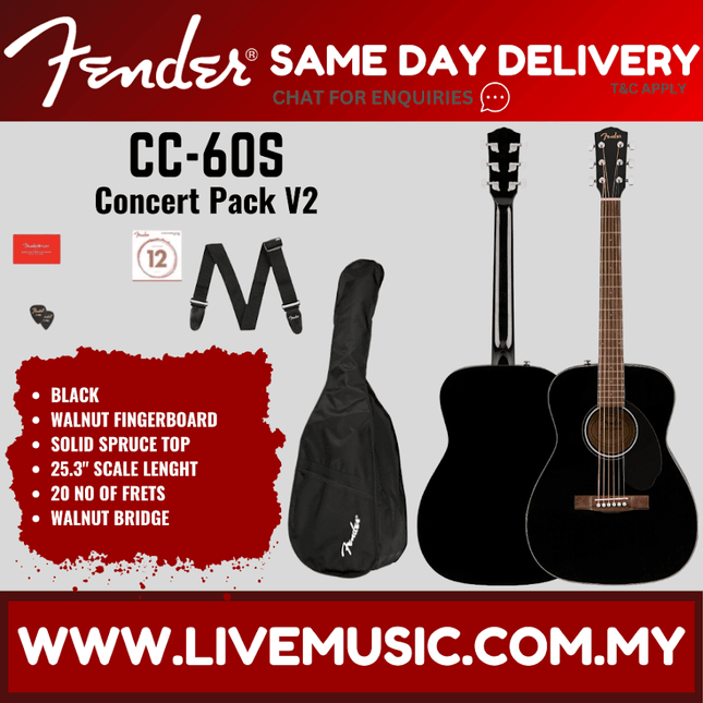 Black concert acoustic guitar with black gig bag in a guitar pack