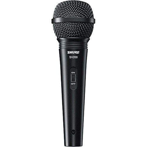 Shure SV200 Dynamic Vocal Microphone with XLR to QTR Cable, 6.3 mm ( SV-200 / SV 200 )