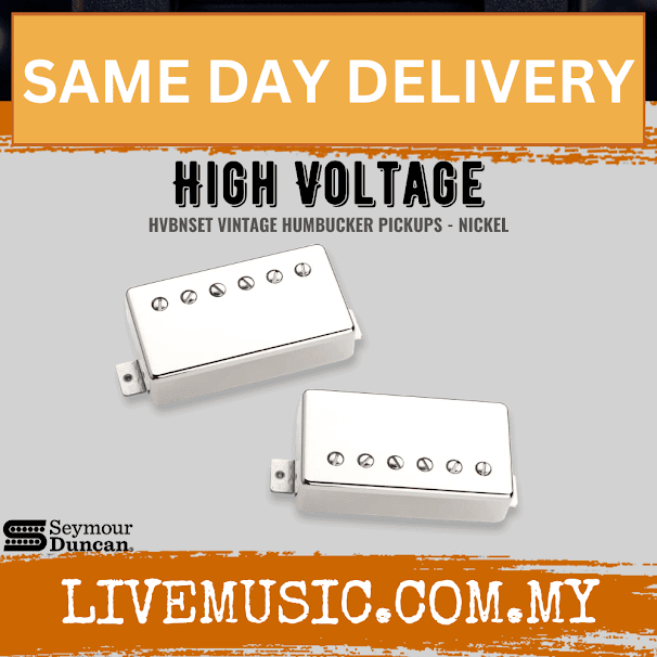 Seymour Duncan High Voltage Bridge Pickup Sets, Nickel Cover