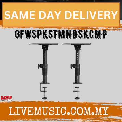 Gator Frameworks Clamp-On Studio Monitor Stand ( GFWSPKSTMNDSKCMP )