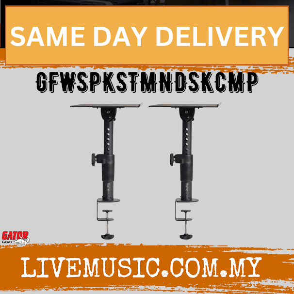 Gator Frameworks Clamp-On Studio Monitor Stand ( GFWSPKSTMNDSKCMP )