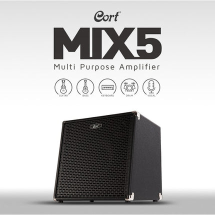 Cort MIX5 Multi-Purpose Guitar Amplifier (Mix-5/Mix 5)