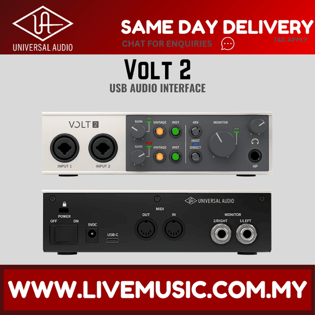 Universal Audio Volt 2 USB-C Audio Interface ( VOLT-2 / VOLT2 )