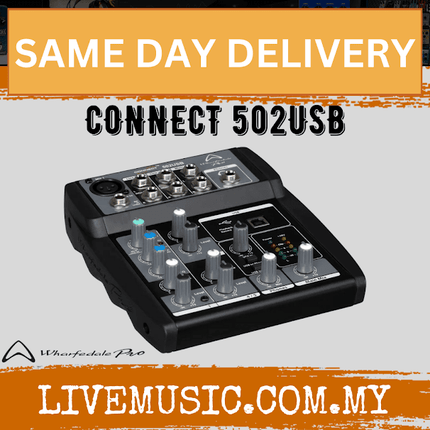 Wharfedale Pro Connect 502USB 5 Channels Mixer (502-USB/502 USB)