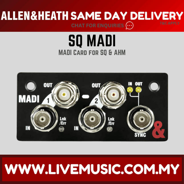 Allen & Heath SQ MADI Module for SQ Mixers ( SQMADI / SQ-MADI )