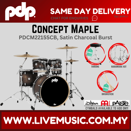 PDP By DW CM5 Concept Maple Shell Pack - 5-Piece Without Cymbal Set ( PDCM2215 )