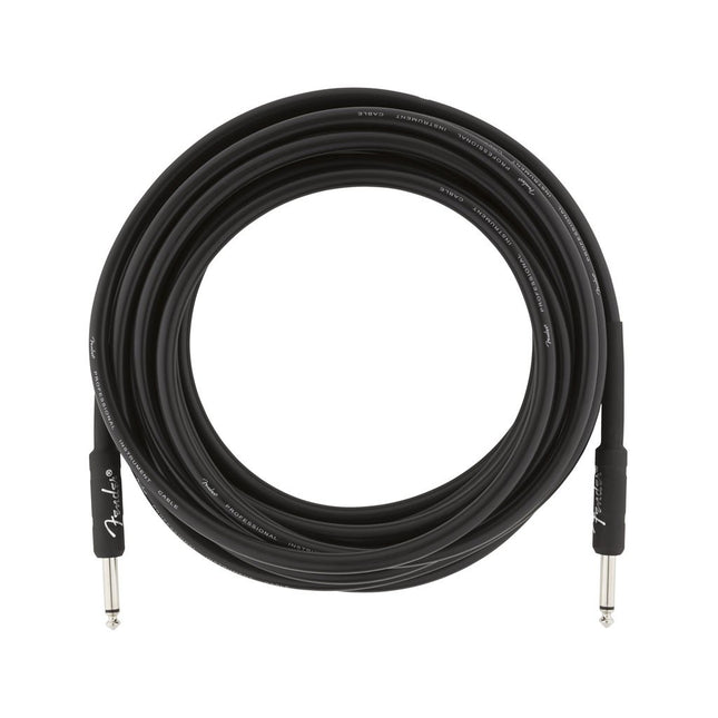 Fender Professional Series Instrument Cable, 18.6ft - Black