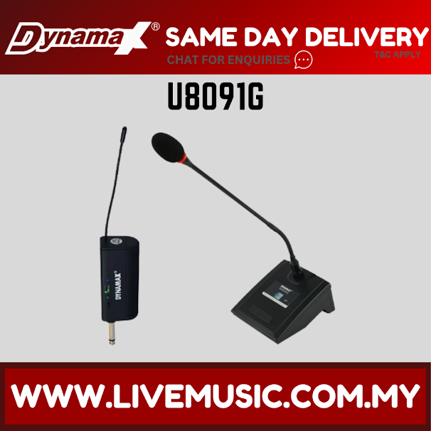 DYNAMAX U8091G Single UHF Wireless Desktop Microphone ( U-8091G U 8091G )