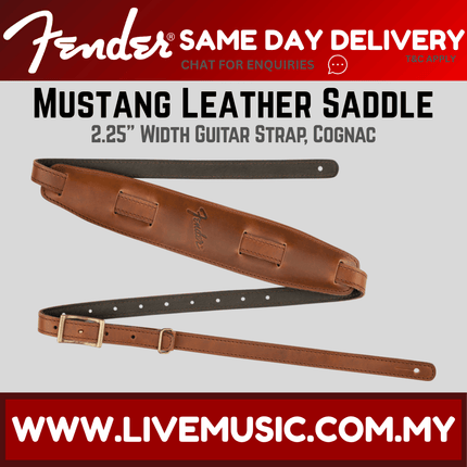 Fender Mustang Saddle Guitar Strap - Cognac