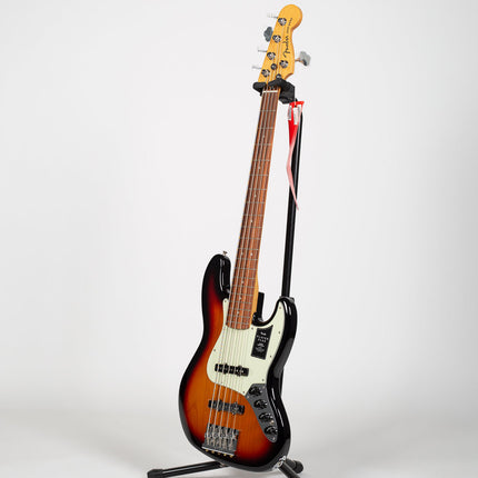 Fender Player Plus Jazz Bass V Guitar, Pau Ferro Fretboard - 3-Color Sunburst