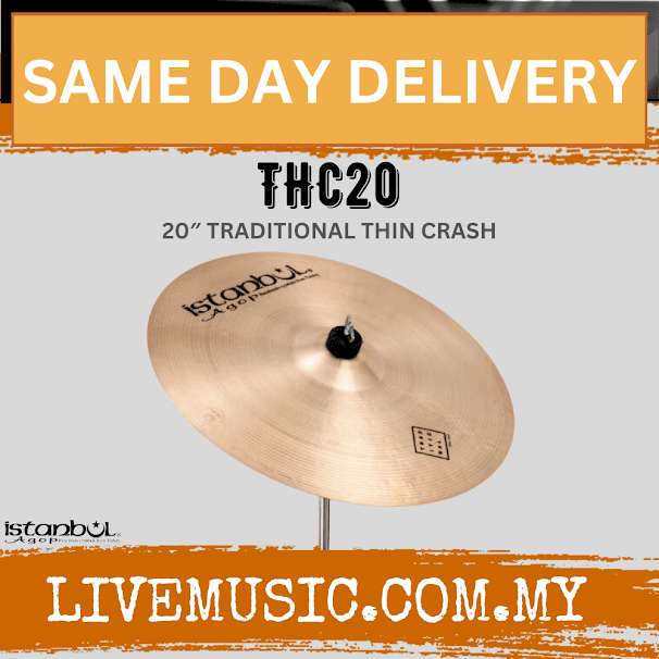 Istanbul Agop THC20 20"Traditional Series Thin Crash Cymbal (THC 20/THC-20)