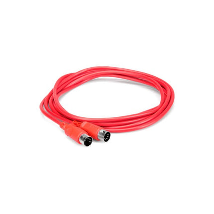 Hosa MID-310RD MIDI Cable, 10ft - Red (MID310RD/MID 310)
