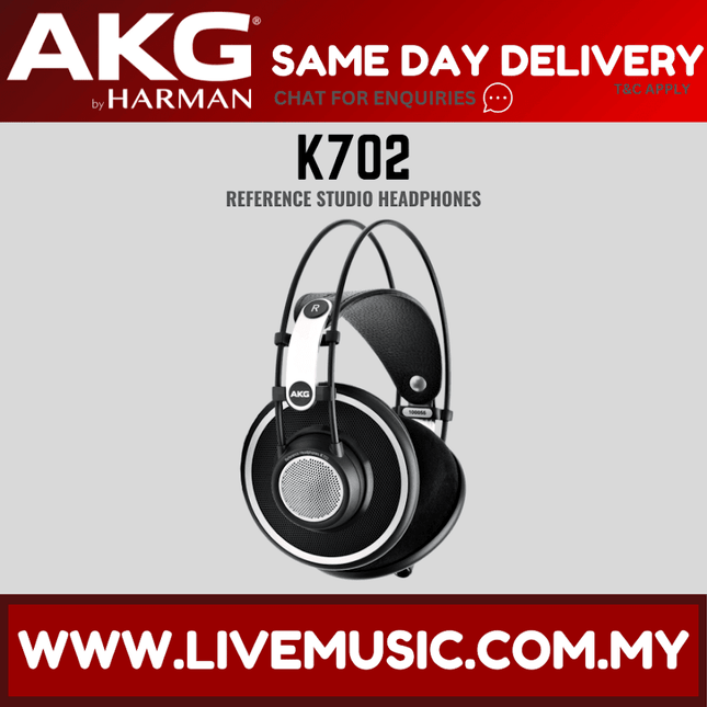 AKG K702 Open-back Studio Reference Headphones (K-702 / K 702)