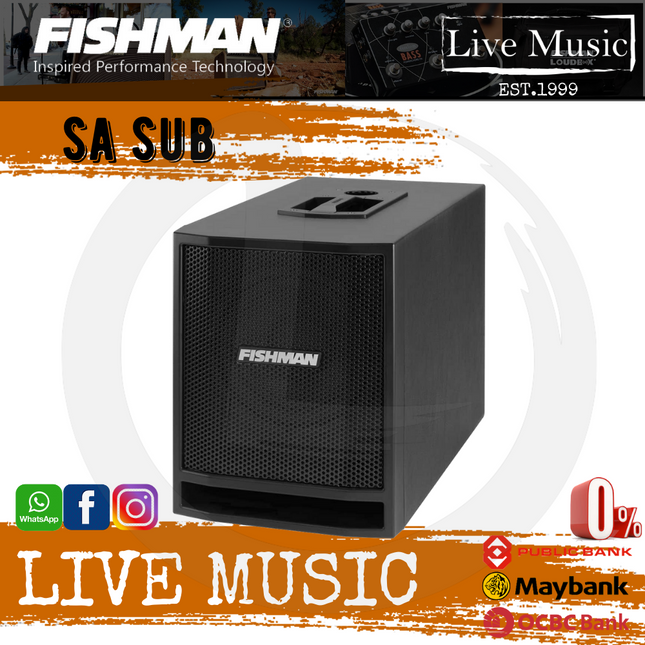 Fishman SA Sub - 300 Watt Powered Subwoofer for SA300x (SA-Sub/SA-300x)