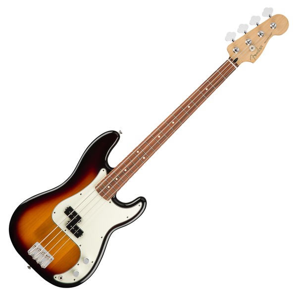 Fender Japan Hybrid II Precision Bass Guitar, Rosewood Fretboard with Gig Bag - 3-Tone Sunburst