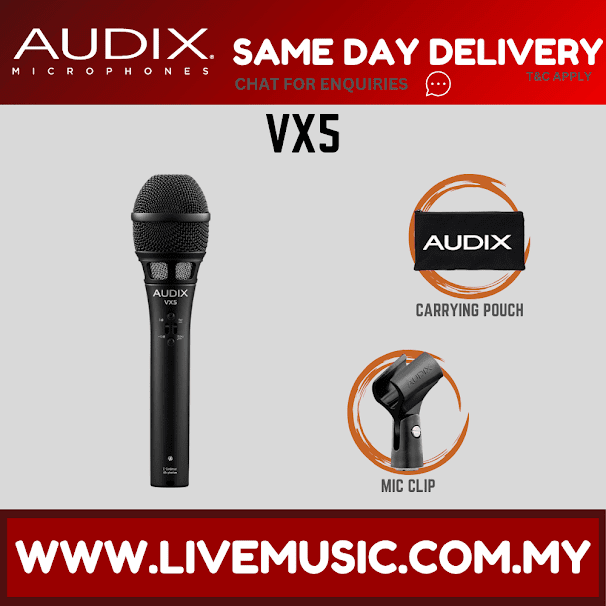 Audix VX5 PREMIUM ELECTRET CONDENSER VOCAL MICROPHONE ( VX-5 / VX 5 )