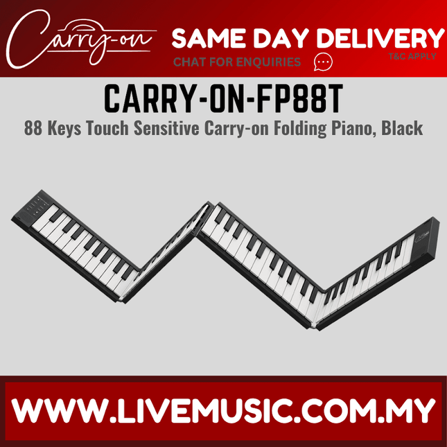 Blackstar CARRY-ON-FP88T Portable Folding Piano 88 Keys Touch - Black ( CARRYONFP88T )
