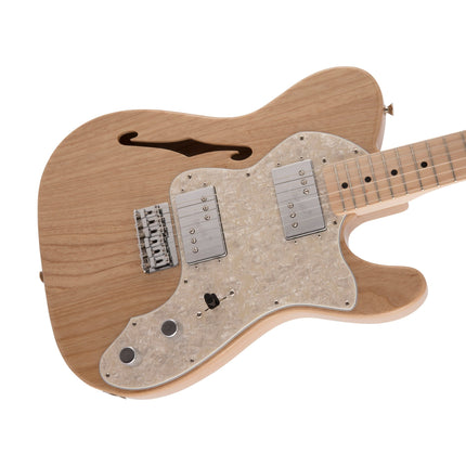 Fender Japan Traditional II 70s Telecaster Thinline Electric Guitar, Maple Fretboard with Gig Bag - Natural