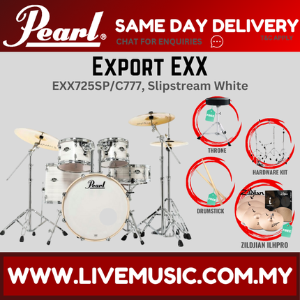Pearl Export EXX 5-Piece Drum Set with Zildjian ILHPRO Cymbals Set ( EXX725SP/C )