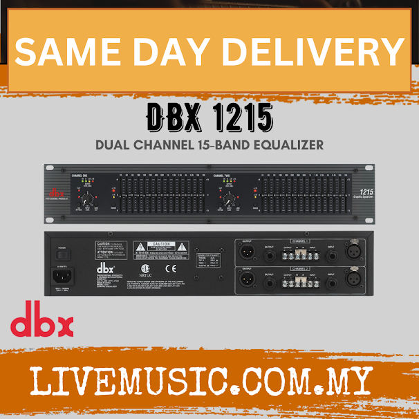 Dbx By Harman 1215 Dual Channel 15-Band Equalizer ( dbx1215 / dbx-1215 )
