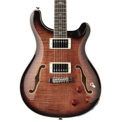 PRS SE Hollowbody II Piezo Electric Guitar with Case - Black Gold Burst