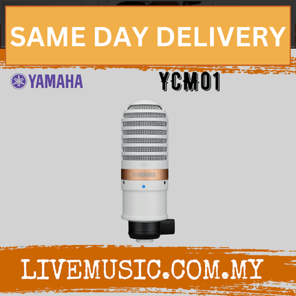 Yamaha YCM01 Condenser Microphone - White / Black ( YCM01 )