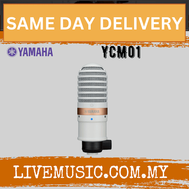Yamaha YCM01 Condenser Microphone - White / Black ( YCM01 )