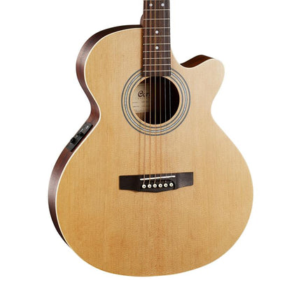 Cort SFX-ME - Acoustic-Electric Guitar Merbau Fretboard with Gig Bag - Natural Open Pore (SFX ME/SFXME)